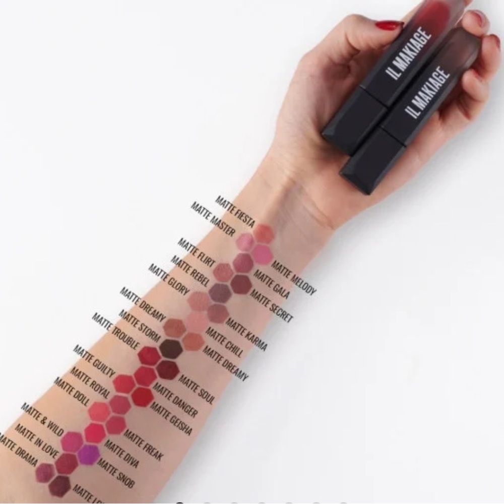 IL MAKIAGE Infinity Long Wear Matte Lip Cream-405 Matte Gesha. - Picture 4 of 10